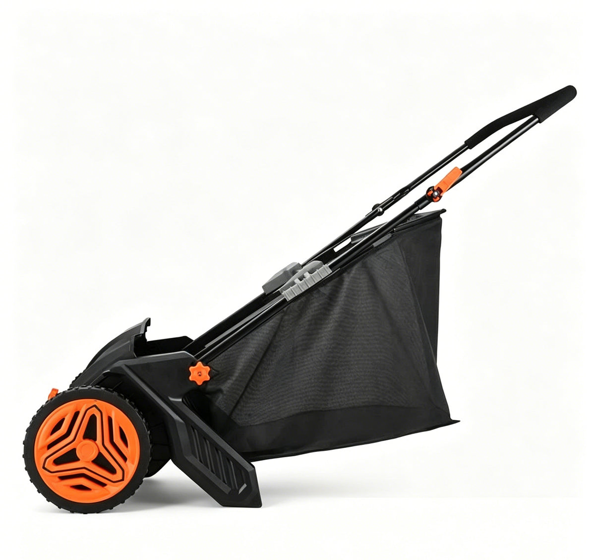 Autumn Sale | 21" Push Lawn Sweeper Leaf Collector, 3.5 Cu Ft Mesh Bag, Height Adjustable for Yard Leaf & Grass Cleanup